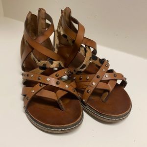 Corky’s leopard/ brown sandal